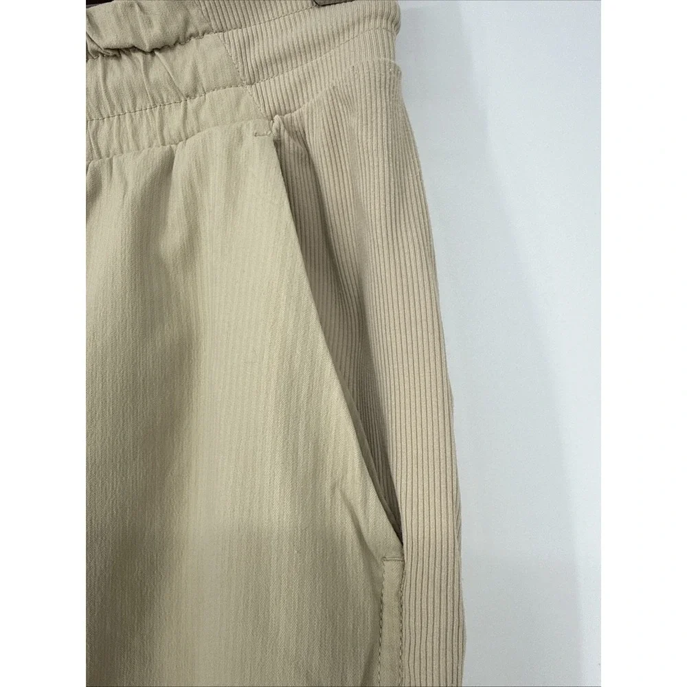 Lululemon Beyond the Studio Jogger Beige High Rise Pants Size 4 Athleisure Yoga